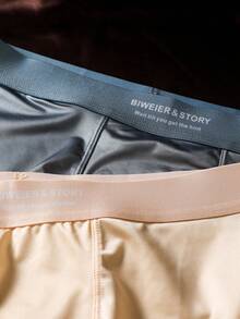8PCS  Fabric    Breathable  Softness  Easy To Wear  Feels Like Skin    Plain    Mid Rise    Men's Briefs - 彩色 - 查看 4