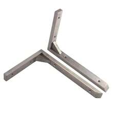 2Pcs Triangular Stainless Steel Shelf Bracket 90 Degree1.12123 - 16 Inch - View 2