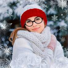 4pcs Women's Red And White Striped Clothing Accessory Set, Holiday Christmas And Halloween Party Costumes, With Christmas Hat, Stockings And Round Glasses, Polyester And Spandex, Perfect For Holiday Celebrations, Christmas Events, Parties, Parties, Dances.