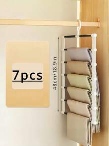 Appendiabiti multistrato - I capi formano un organizzatore per armadio salvaspazio e antiscivolo per sciarpe, jeans, pantaloni con ripiani multistrato e design robusto (questo prodotto deve essere assemblato da solo. L'installazione è semplice e facile da usare), primavera, minimalista, top estivi