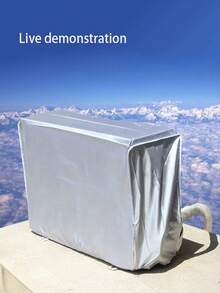 1 Stück Außeneinheit-Abdeckung für Klimaanlage, wetterfeste und staubdichte Schutzhülle für Wandmontage-Klimaanlage