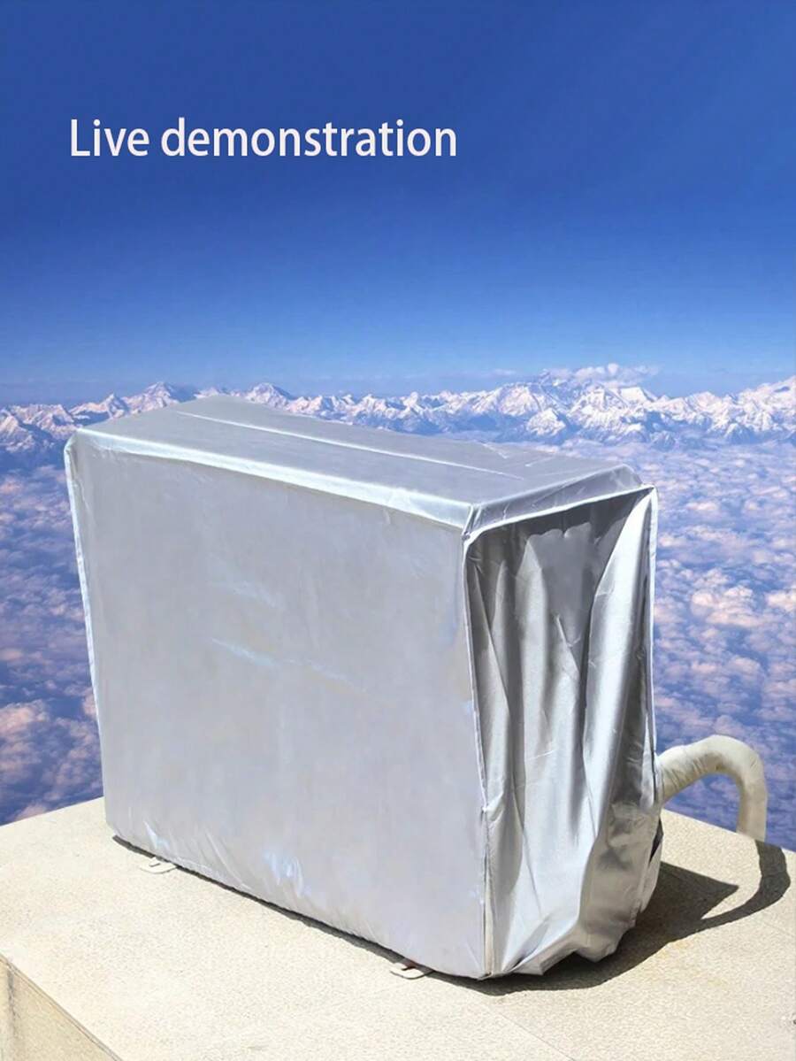 1 Stück Außeneinheit-Abdeckung für Klimaanlage, wetterfeste und staubdichte Schutzhülle für Wandmontage-Klimaanlage