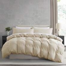 Soft Prewashed California King Duvet Cover Set, 3 Piece, Zipper Closure, 104x98 Inches Duvet Cover And 2 Pillow Shams - No Comforter,  In 2025 - Beige Cream (No Comforter) - View 1