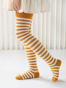 1 chiếc quần tất/legging kẻ sọc nhiều màu sắc cho trẻ em, phù hợp mọi mùa - Nhiều màu - Xem 16
