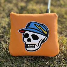 1pc Golf Club Head Cover, Skull Embroidery Waterproof And Durable Golf Club Protective Cover, Convenient Magnet Closure Design. Choose From Three Different Colors And Protect Your Golf Club With A Protective Cover - Multicolor - View 10