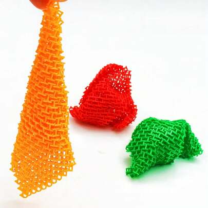 قفل سلسلة مربع، أداة إغاثة من التوتر مطبوعة ثلاثية الأبعاد، أداة إغاثة من التوتر محمولة باليد، ديكور بلاستيكي متعدد الألوان للاستخدام الداخلي والخارجي، ديكور الحفلات، هدايا الحفلات، هدايا عيد الميلاد