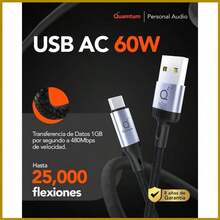 Cable USB C de 60W 2 Metros para Carga Rápida y Transferencia de Datos con Protección Uso Diario - inicial - Ver 8