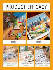 Puzzle Glue, DIY Puzzle Transparent Adhesive For Students, Office, Creative Crafts. Designed For Initial Fixation And Fully Dry Within 2 Hours, Ensuring Your Puzzle Pieces Are Quickly And Firmly Secured. Handmade, Student, Art, Adhesive, Glue