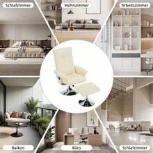 Chaise Longue - Beige + PU + Schiuma - Visualizzare 2