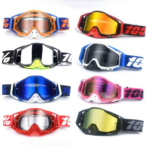 Outdoor High-Definition Cycling Large-Frame Sports Windproof And Sand-Proof Goggles, Suitable For Men, Boys And Teenagers, And Compatible With Mountain Bikes, Motorcycles And BMX Bikes