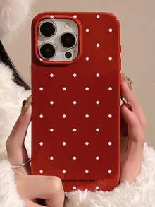 [3-Day Delivery]1pc Retro Aesthetic Classic French Style Black Vintage White Polka Dot Soft Shockproof Phone Case Compatible With IPhone 17/16/15/14/13/12/11 Series, Full Coverage Camera Protection - 款式11(1pc) - 查看 3
