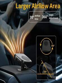 Car Defroster Car Heater Windshield Heater Fast Heating And Cooling Device Portable And Automatic 200W Suitable For Small And Large Vehicles