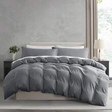 Soft Prewashed California King Duvet Cover Set, 3 Piece, Zipper Closure, 104x98 Inches Duvet Cover And 2 Pillow Shams - No Comforter,  In 2025 - 灰色(無被子) - 查看 10