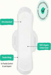 女性草本卫生巾 - 大流量带护翼 - 添加清凉精油 & 有机棉表层 - 女性护理 - 16 片装 - ColorC - 查看 5