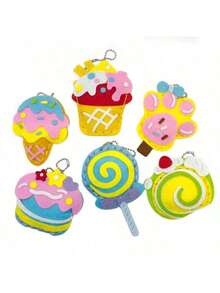 Set de 3 kits de costura DIY con diseños adorables de comida - Diseños de magdalena, hamburguesa, paleta y dona con detalles bordados - Perfecto para principiantes, regalos de cumpleaños y manualidades entre amigos, manualidades para principiantes | Diseño juguetón | Manualidades fáciles de coser