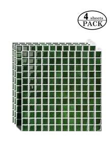 WoStick Simple Plaid Pattern Fresh Wallpaper For Home Decor - Army Green - View 14