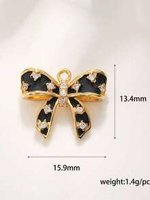1PC Bow Angel Lotus Small Pendant, Mushroom Heart, Christmas Tree Flower Decoration DIY Accessory Pendant
