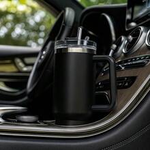 Thermal Bottle With Straw 1200mL - 黑色 - 查看 5