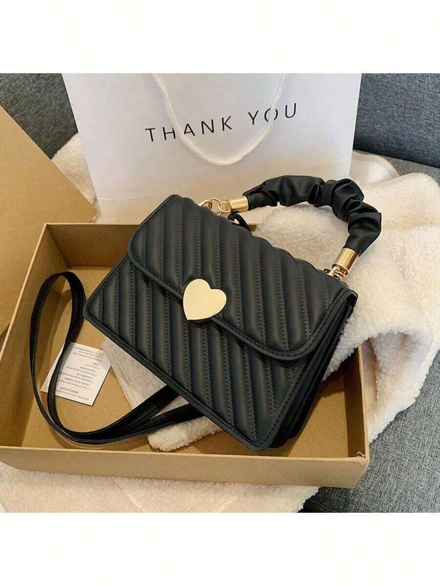 Fashionable And Elegant One-Shoulder Handbag For Women - Black - View 1