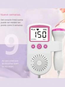 DeTODO Portable Ultrasonic Fetal Heart Rate Monitor - Pink - View 6