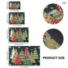 1pc Christmas Theme Trivet Mat, Christmas Pattern Absorbent Drying Mat, Kitchen Decor Coffee Machine Mat, Handmade Coffee Pot Draining Mat, Kitchen Floor Mat, Dining Table Mat, Kitchen Counter Dish Drying Mat, Breakfast Mat, Anti-Slip Heat-Resistant Draining Mat, Diatomite Draining Mat, Hides Stains, Super Absorbent Kitchen Mat, Easy To Clean Dish Rack Mat, Suitable For Kitchen, Dining Table, Cafe, Bar, Holidays, Parties, Home Decor, Holiday Gifts
