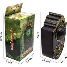 - Timbre de puerta para decoracin de Halloween, con globos oculares animados y aterradores, decoracin de Halloween con sonidos espeluznantes para nios, casa embrujada, decoracin de - verde - Ver 8