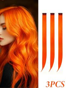 16 piezas de extensiones de cabello de colores con clip - Mechones sintéticos de arcoíris de 22 pulgadas con 8 colores para niños y niñas, regalo de fiesta de cumpleaños - Multicolor - Ver 40