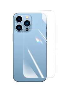1pc High Definition High Aluminum Apple Back Tempered Glass Film, Suitable For All Models Including 14 6.1", 13, 13 Pro 6.1, 15, 15 Pro Max, 16, 16 Pro, 16 Pro Max, 17, 17 Pro, 17 Pro Max, AIR Compatible With IPhone - Clear - View 36
