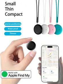 AirTag Alternative Global Locator, GPS Tracker, Pet Anti-Lost Device, Car Locator, Remote Precise Tracking, One-Touch Calling, Long-Lasting Battery, IP67 Waterproof, GPS Tracker Compatible With "Find My Global" Platform, Suitable For Elderly, Kids, Pets, Cars, Keys, Bags, Anti-Lost Reminder & Tracking (IOS Only)