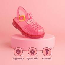 Sandália Baby Fofa e Confortável Últimas Unidades Promoção Imperdível! - Pink - Visão 7