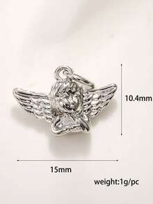 1PC Bow Angel Lotus Small Pendant, Mushroom Heart, Christmas Tree Flower Decoration DIY Accessory Pendant