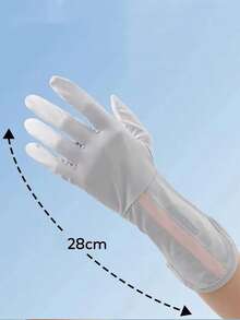 1 Pair Women's Summer Outdoor Sports Cycling Anti-Slip Touchscreen Gloves - Beige - View 9