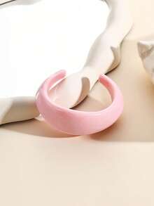 1pc Women's Fashion Open Bangle Bracelet, New Personalized Candy Color Resin Bracelet Jewelry Gift, Suitable For Women, Students, Girls For Daily Matching, Party, Banquet, Travel