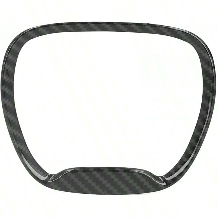 EstiloFydun Moldura del Volante Kit de Moldura de la Cubierta del Marco del Volante para el Cargador 2015-2019 2014-2019 2014-2019(Patrón de Fibra deVersión mejorada