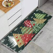 1pc Christmas Theme Trivet Mat, Christmas Pattern Absorbent Drying Mat, Kitchen Decor Coffee Machine Mat, Handmade Coffee Pot Draining Mat, Kitchen Floor Mat, Dining Table Mat, Kitchen Counter Dish Drying Mat, Breakfast Mat, Anti-Slip Heat-Resistant Draining Mat, Diatomite Draining Mat, Hides Stains, Super Absorbent Kitchen Mat, Easy To Clean Dish Rack Mat, Suitable For Kitchen, Dining Table, Cafe, Bar, Holidays, Parties, Home Decor, Holiday Gifts