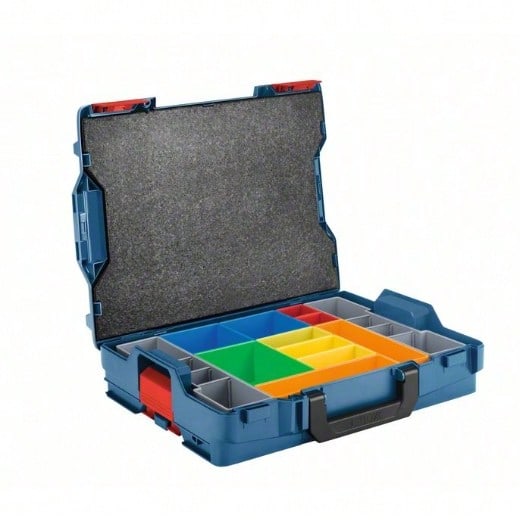 Sistema de mobilidade Bosch Azul L-BOXX 102 com estojo e conjunto de 12 peças