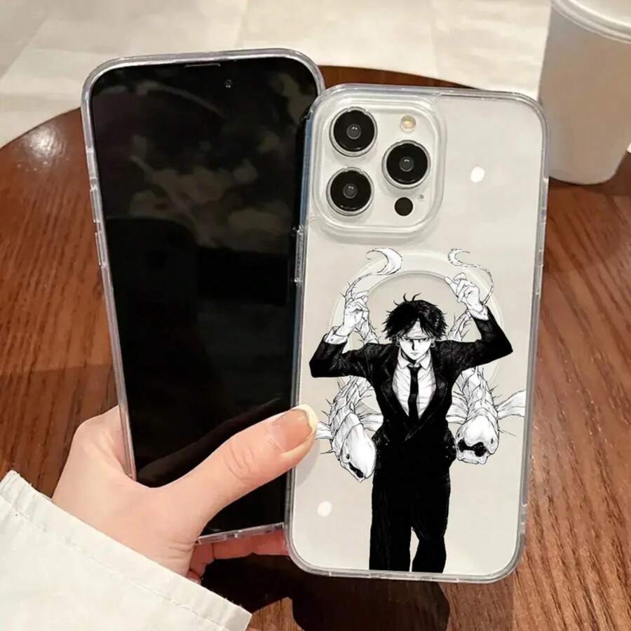1PC Anime Phone Case Magnetic For 16 14 13 11 12 15 Pro Max X XR XS Plus SE Soft Clear Tpu Cover,Covercompatible With 17 Case, 17 Pro Case, 17 Pro Max Case - Z3 - View 1