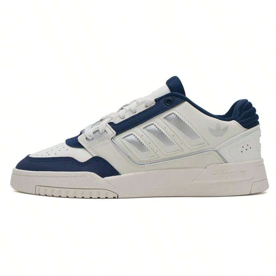 Adidas Drop Step Low 2.0 Casual Comfortable Sneakers, Unisex - Bright White/Metallic Silver/Deep Indigo - View 1