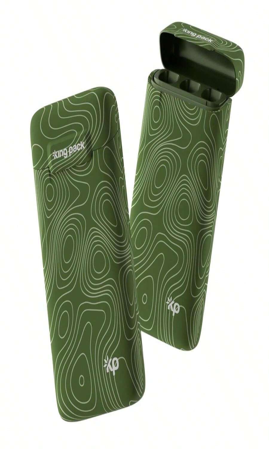 Cigarette Case Joint Holder Smell Proof Container Smoking Accessories Raw Cones Zig Zag Rolling Papers Smoke Buddy Holds 3 King Size Prerolls - ColorB - 查看 1