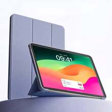 TenYide 带唤醒功能的三折 PC 保护壳，适用于 iPad/MatePad/Honor Pad/Tab 各种型号和尺寸，颜色可选 - 紫色 - 查看 2