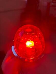 Watermelon LED Ceiling Light With Laser Effect, 12/24V, 1 Pc., Universal Plastic Mica - ROJO - View 10