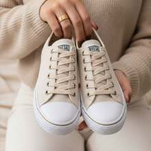 Women's Casual Star Sole Sneakers - Straight Non-Slip, Super Light And Comfortable 34 To 39 Premium Line - Màu be - Xem 3