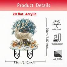 Árbol de la vida que brilla en la oscuridad - Decoración exterior duradera, resistente al agua y a los arañazos de acrílico para plantas en macetas, paisajismo, jardín y césped con iluminación de larga duración - Multicolor - Ver 3