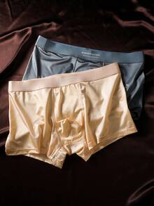 8PCS  Fabric    Breathable  Softness  Easy To Wear  Feels Like Skin    Plain    Mid Rise    Men's Briefs - 彩色 - 查看 5