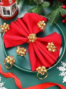 6pcs Christmas Tree Napkin Rings, Suitable For Room Decor, Dining Table Decor, Home Decor, Fit For Christmas, Party, Birthday, Wedding And Banquet Buffet Table Elegant Minimalist Decoration - Multicolor - View 36