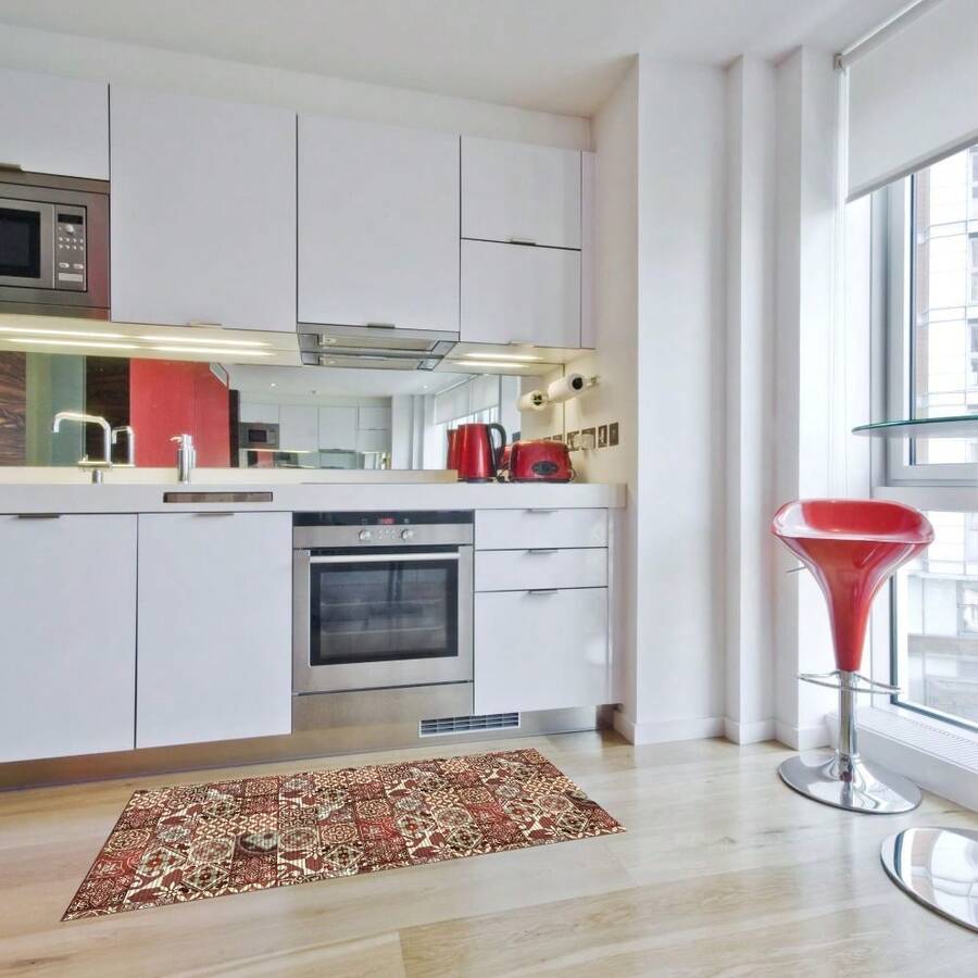 Passadeira Flex Antiderrapante 43cm x 180cm Azulejo Ceramica Kapazi