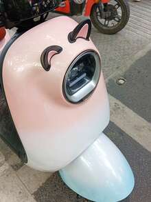 2pcs 3D Cute Cat Ear Helmet Decorations - Colorful Cartoon Animal Accessories Suitable For Motorcycle, Electric Bicycle, Moped, Bicycle Helmets, Fun & Fashionable Headwear - one-size - View 5