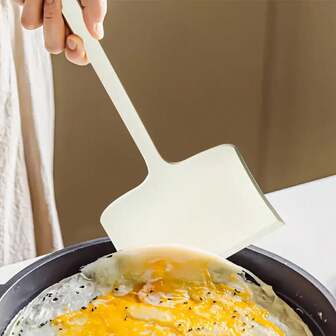 1pc High Heat Resistant Non-Stick Spatula - Heat Resistant Up To 446°F/230°C, Non-Stick Surface, Wide Mouth Design Suitable For Flipping Pancakes, Eggs, Fish, Pizza, Grilling - Compatible With Pans And Grills - Easy To Clean Kitchen Tool For Professional And Home Cooking, Ergonomic Handle, Sturdy Construction, Multipurpose Tool, Essential For Grilling Masters