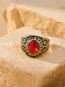 1件复古不锈钢雕花鹰图腾，镶嵌立方氧化锆，送给男友的完美礼物，日常佩戴也十分合适。 - 戒指 - 查看 26