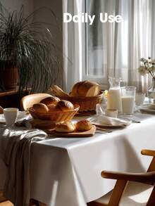 Rektangulär duk, högkvalitativ duk, engångsfestduk, vattentät PE-plastduk enfärgad födelsedags- och dessertduk, tvättbart tyg, handgjord rektangulär duk, lämplig för bröllop, camping, fest, bankett - Multifärgad - Visa 7